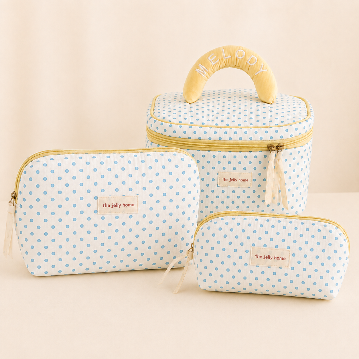 3-Piece Makeup & Travel Bag Set