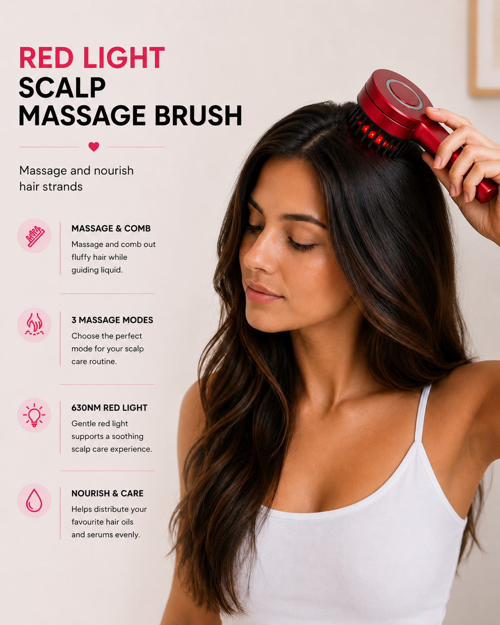 Red Light Scalp Massager