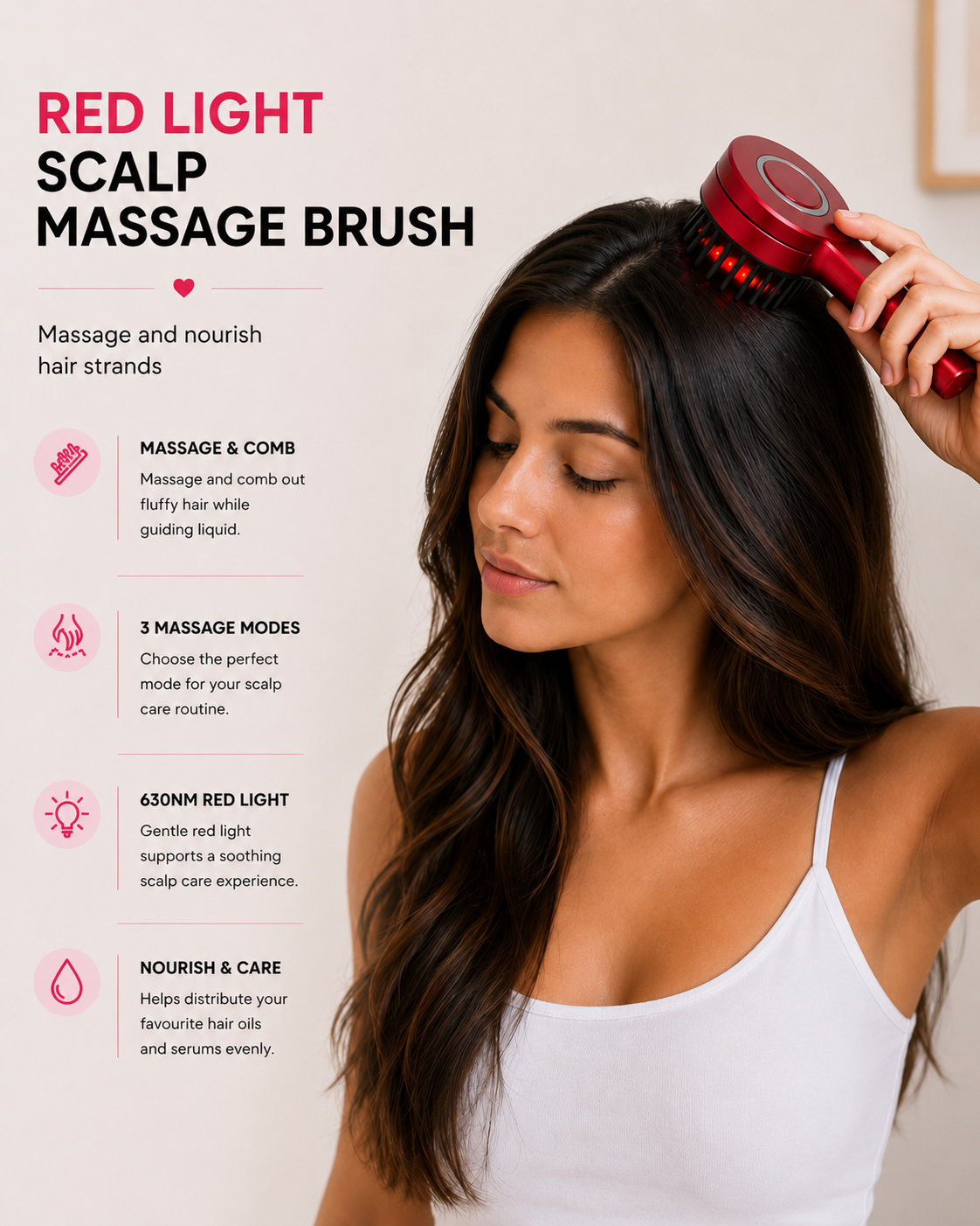 Red Light Scalp Massager